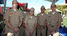 Group of ROTC students in uniforms