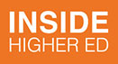 Inside Higher Ed Logo, orange with white text